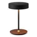Halo Design 745777 - Lámpara de sobremesa recargable y regulable LED ON THE MOVE LED/2,5W/4000 mAh negro/madera