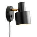 Halo Design 746880 - Aplique de pared VOGUE 1xE27/40W/230V negro/latón