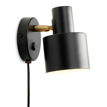 Halo Design 746880 - Aplique de pared VOGUE 1xE27/40W/230V negro/latón