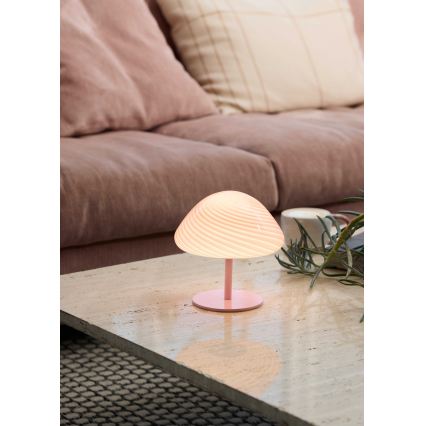 Halo Design 747047 - Lámpara de mesa CANDY MINI MUSH 1xG9/25W/230V diámetro 17 cm rosa