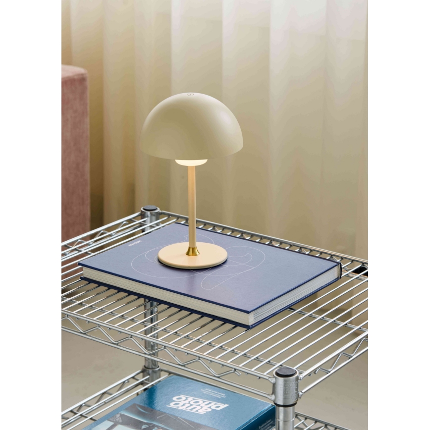 Halo Design 747597 - Lámpara de mesa recargable y regulable LED MOON LIGHT LED/2,7W/2600 mAh color crema