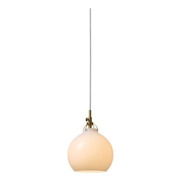 Halo Design 747924 - Lámpara colgante con cable TOSCANA 1xG9/28W/230V Ø 18 cm crema/latón