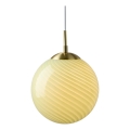Halo Design 748525 - Lámpara colgante con cable CANDY 1xE27/25W/230V diámetro 25 cm verde/latón