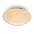 Halo Design 748679 - Lámpara de techo CANDY 1xE27/40 W/230 V Ø 30 cm crema/latón