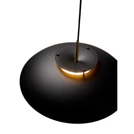 Halo Design 749102 - Lámpara colgante con cable LED regulable STEPP LED/24W/230V Ø 46 cm negro/latón