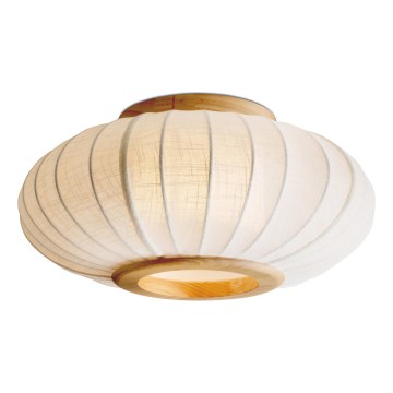 Halo Design 749362 - Lámpara de techo BALLOON 1xE27/40W/230V diámetro 40 cm roble/blanco