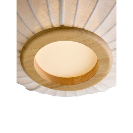 Halo Design 749362 - Lámpara de techo BALLOON 1xE27/40W/230V diámetro 40 cm roble/blanco