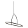Halo Design 749546 - Lámpara colgante LED regulable con cable TILT LED/40W/230V diámetro 60 cm negra