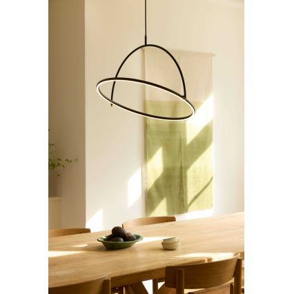 Halo Design 749546 - Lámpara colgante LED regulable con cable TILT LED/40W/230V diámetro 60 cm negra