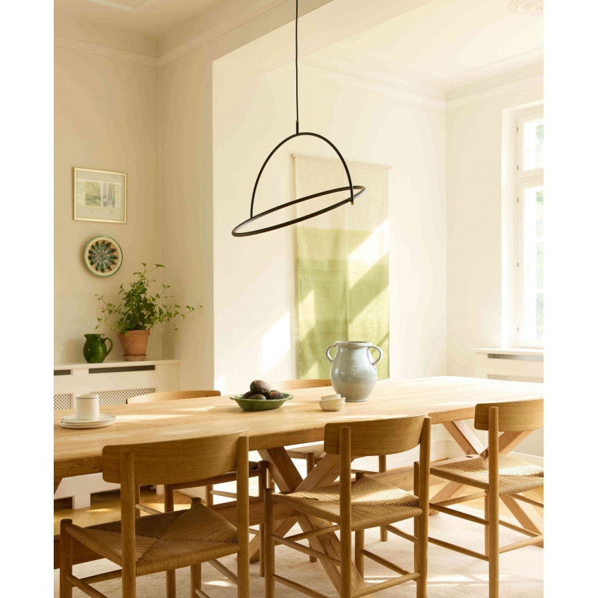 Halo Design 749546 - Lámpara colgante LED regulable con cable TILT LED/40W/230V diámetro 60 cm negra