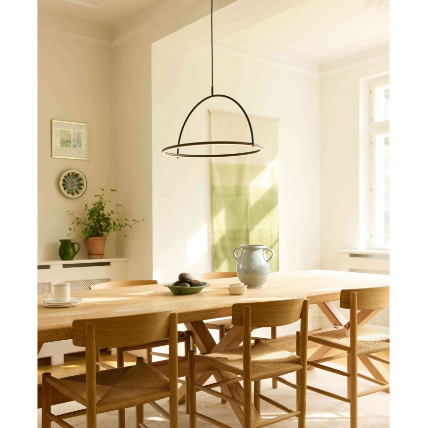 Halo Design 749546 - Lámpara colgante LED regulable con cable TILT LED/40W/230V diámetro 60 cm negra