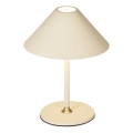 Halo Design 800773 - Lámpara de mesa recargable y regulable para exterior HYGGE LED/3W/4000 mAh IP54 color crema