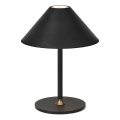 Halo Design 800803 - Lámpara de sobremesa recargable regulable para exteriores HYGGE LED/3W/4000 mAh IP54 negra