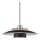 Halo Design 990259 - Lámpara colgante SORUP con cable 1xE27/40W/230V Ø 40 cm negro/cromo brillante
