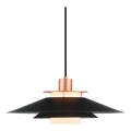 Halo Design 990785 - Lámpara colgante con cable RIVOLI 1xE27/40W/230V Ø 40 cm negro/cobre
