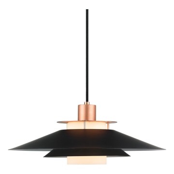 Halo Design 990785 - Lámpara colgante con cable RIVOLI 1xE27/40W/230V Ø 40 cm negro/cobre