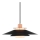 Halo Design 990785 - Lámpara colgante con cable RIVOLI 1xE27/40W/230V Ø 40 cm negro/cobre