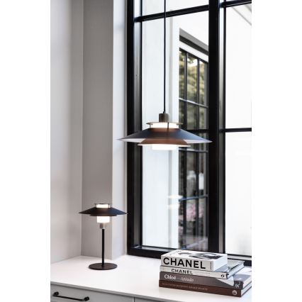 Halo Design 990785 - Lámpara colgante con cable RIVOLI 1xE27/40W/230V Ø 40 cm negro/cobre