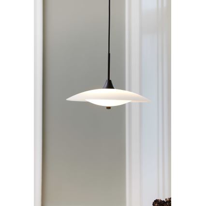Halo Design 991300 - Lámpara colgante con cable BARONI 2xG9/18W/230V diámetro 40 cm blanca/negra