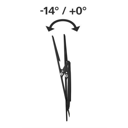 Hama - Soporte de pared inclinable para TV 32-56 negro