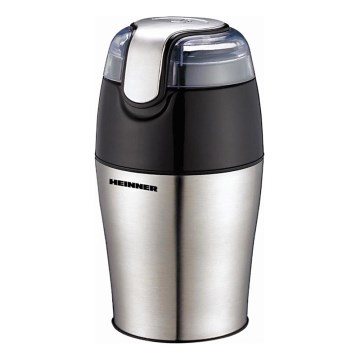 Heinner HCG-150SS - Molinillo eléctrico para granos de café 50 g 150W/230V acero inoxidable/negro