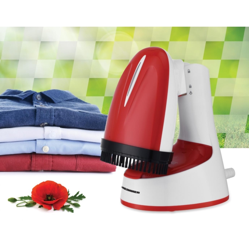 Heinner HGS-1400RD - Vaporizador de prendas de mano 1470W/230V blanco/rojo