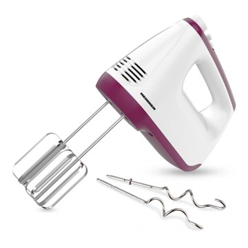 Heinner HM-400BG - Batidora de mano 400W/230V blanca/violeta