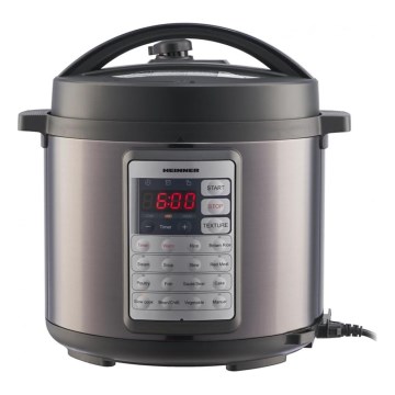 Heinner HPCK-38BK - Olla a presión eléctrica multifunción 5,7 l 1000W/230V negra