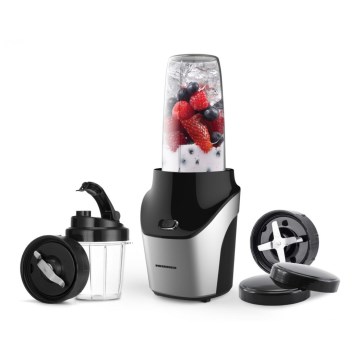 Heinner HSB-T1000SS - Batidora Nutri para smoothies 1000W/230V cromo mate/negro
