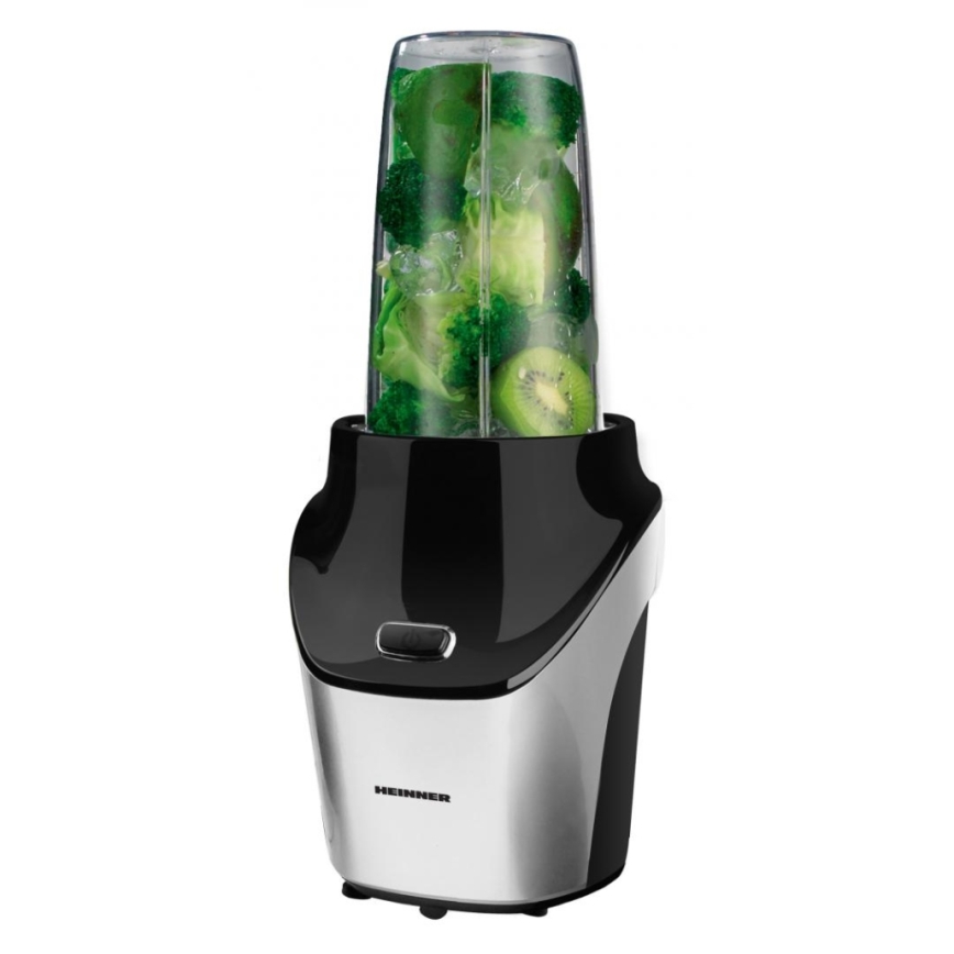 Heinner HSB-T1000SS - Batidora Nutri para smoothies 1000W/230V cromo mate/negro