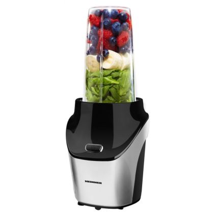 Heinner HSB-T1000SS - Batidora Nutri para smoothies 1000W/230V cromo mate/negro