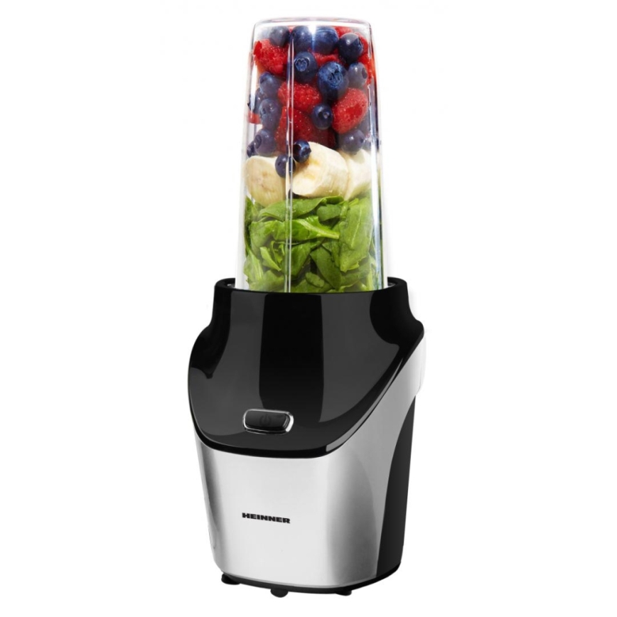 Heinner HSB-T1000SS - Batidora Nutri para smoothies 1000W/230V cromo mate/negro