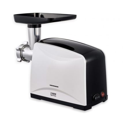 Heinner MG-2100BKWH - Picadora de carne 2100W/230V negro/blanco