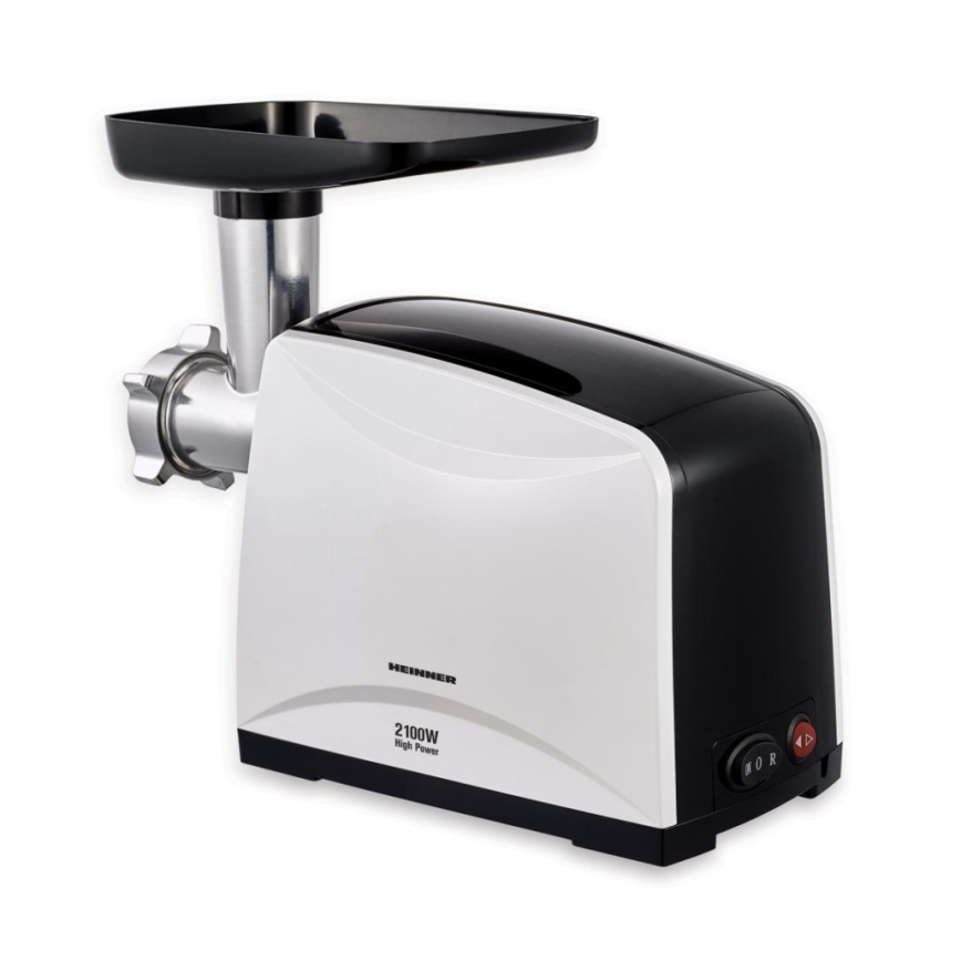 Heinner MG-2100BKWH - Picadora de carne 2100W/230V negro/blanco
