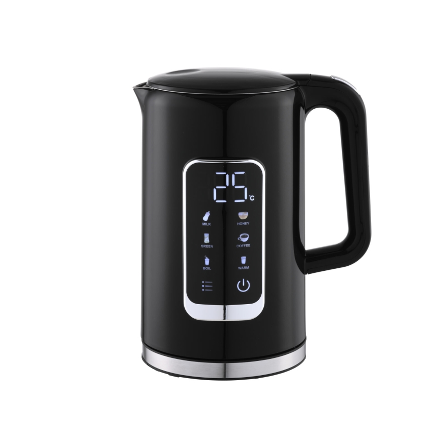 Hervidor con pantalla LCD 1,7 l 2200W/230V negro + taza de viaje 450 ml
