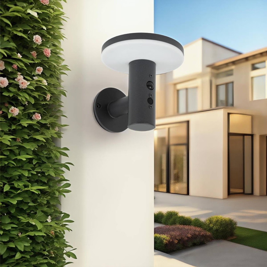 Hesperide - Lámpara solar LED de pared con sensor de movimiento DETEKT LED/3,7V 2600 mAh IP65