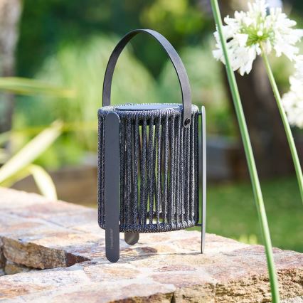 Hesperide - Lámpara solar LED LINY LED/3,7V 2600 mAh IP54 antracita