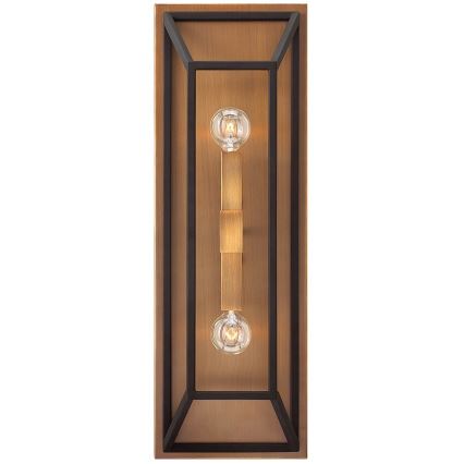 Hinkley - Aplique FU LIGHTON 2xE14/60W/230V marrón/negro