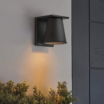 Hinkley - Aplique LED para exterior HANS 1xGU10/8W/230V IP44 negro