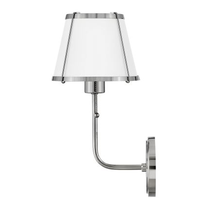 Hinkley - Aplique CLARKE 1xE27/40W/230V cromo brillante/blanco