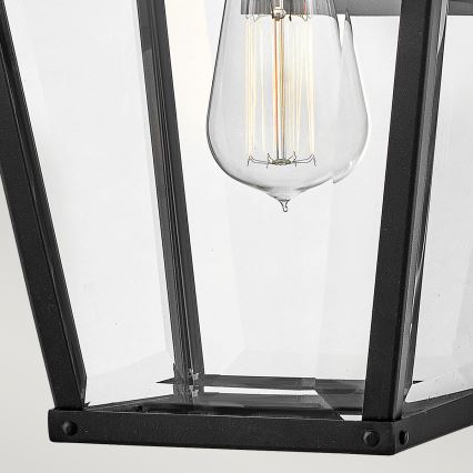 Hinkley - Aplique de pared exterior DAWSON M 1xE27/60W/230V IP44 negro