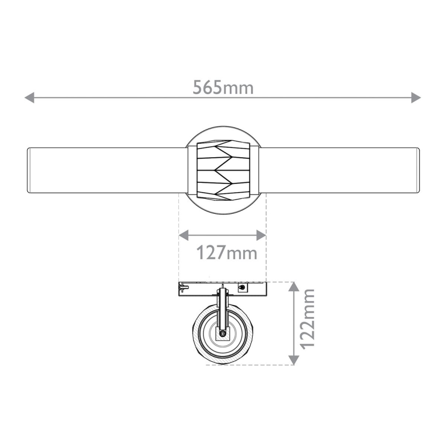 Hinkley - Aplique de pared para baño ELLISON 2xE27/40W/230V IP44 negro