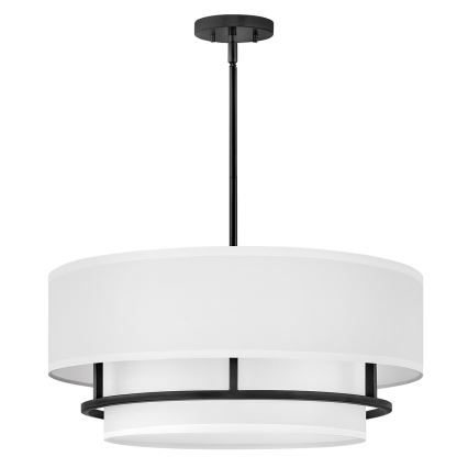 Hinkley - Lámpara de techo de superficie GRAHAM 4xE14/40W/230V negra