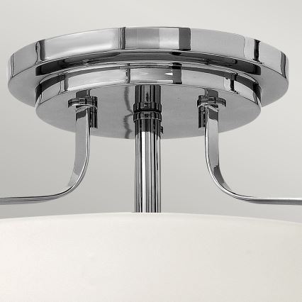 Hinkley - Lámpara de techo de superficie HARPER 3xE27/60W/230V Ø 36,6 cm acabado en cromo brillante