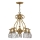 Hinkley - Lámpara colgante con cadena PLANTATION 5xE27/60W/230V dorado