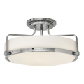 Hinkley - Lámpara de techo de montaje en superficie HARPER 3xE27/60W/230V Ø 45,6 cm cromo brillante