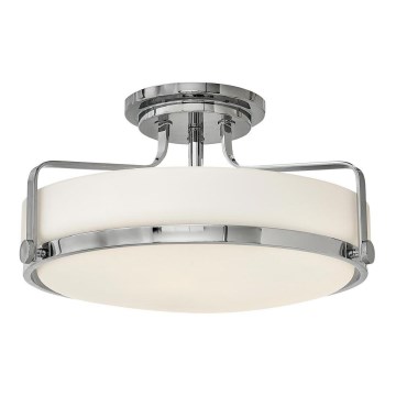 Hinkley - Lámpara de techo de montaje en superficie HARPER 3xE27/60W/230V Ø 45,6 cm cromo brillante
