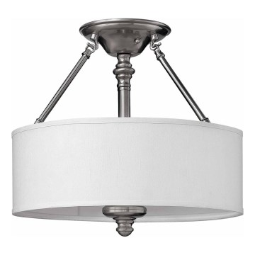 Hinkley - Lámpara de techo de montaje en superficie SUSSEX 3xE27/60W/230V cromo mate
