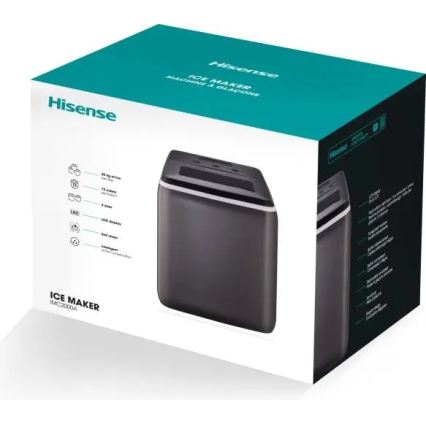 HISENSE IMC2000A - Fabricador de hielo 2,8 L 120W/230V negro