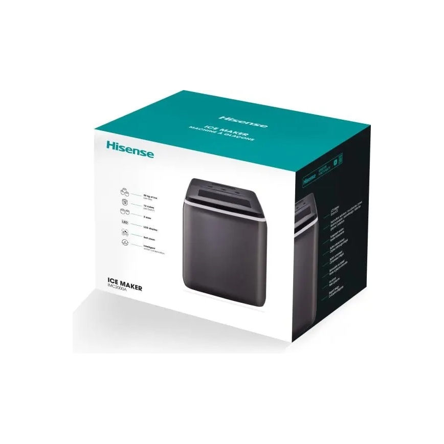 HISENSE IMC2000A - Fabricador de hielo 2,8 L 120W/230V negro